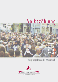 Vorschaubild zu 'Volkszählung 2001, Hauptergebnisse II - Österreich'