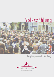 Vorschaubild zu 'Volkszählung 2001, Hauptergebnisse I - Salzburg'